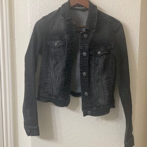 {American Eagle} black denim jacket